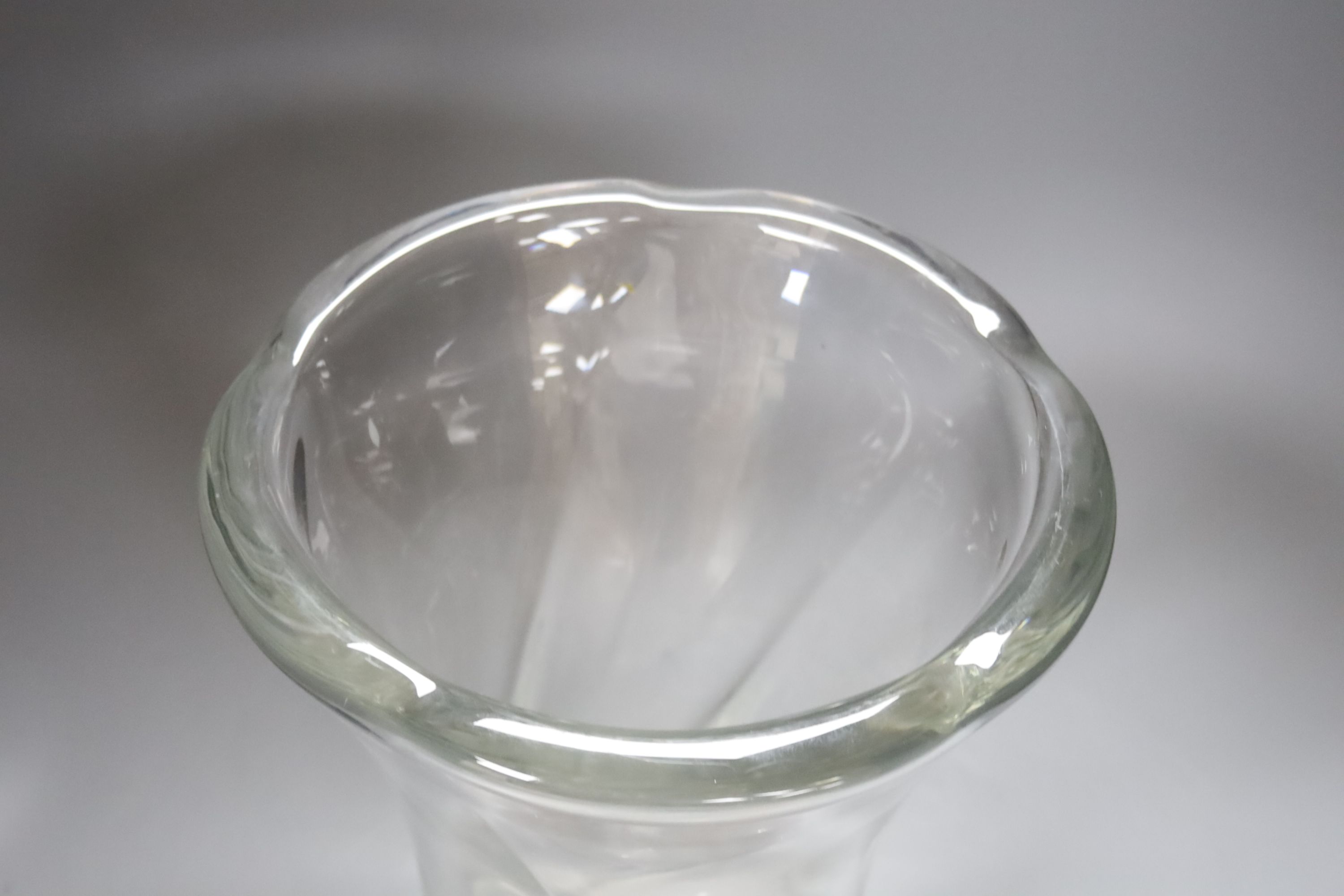 A Daum glass vase, height 32cm